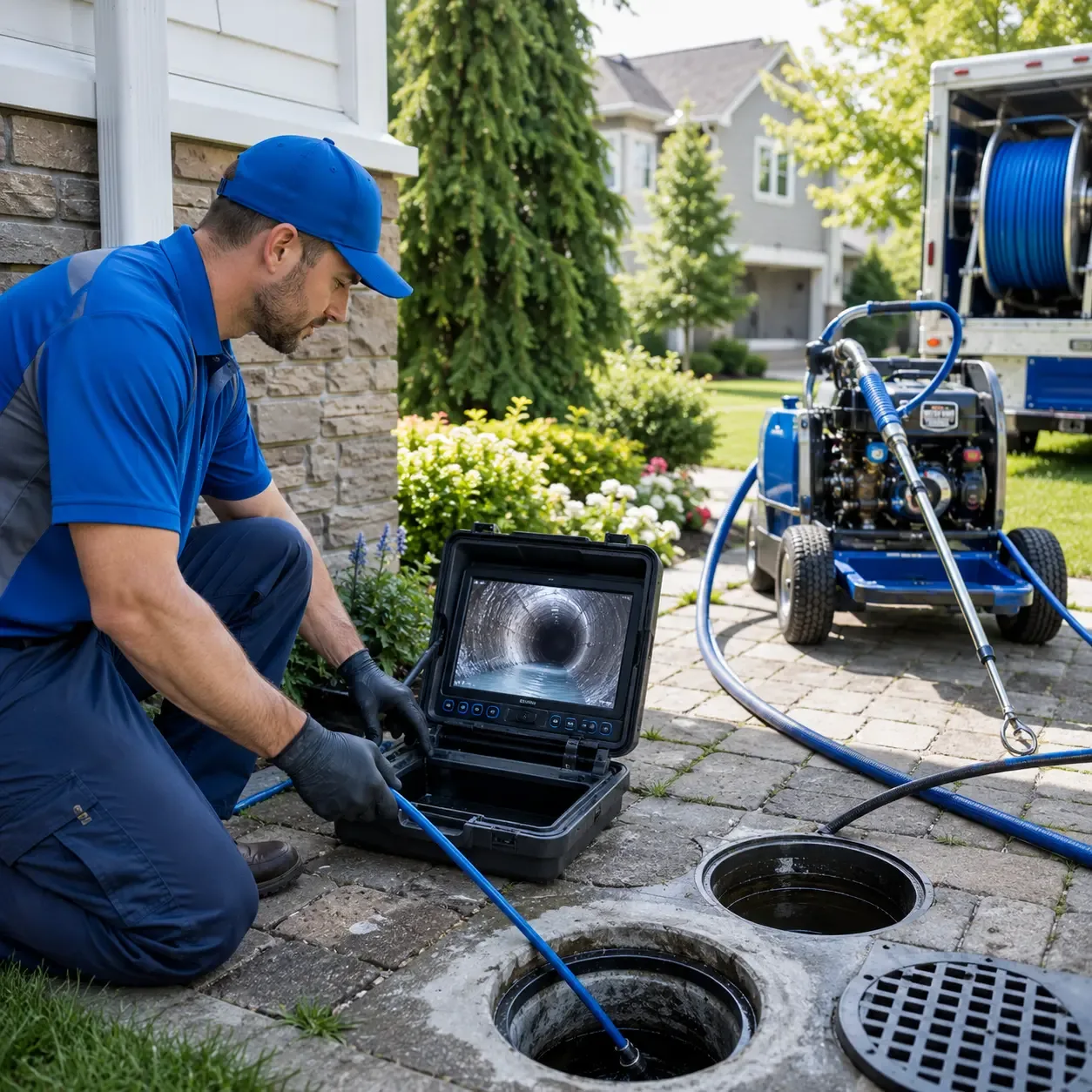 Outdoor drain cleaning professionals serving Rienzi, MS